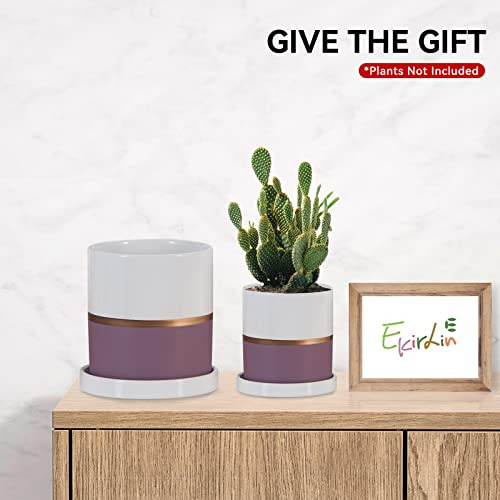 Maceta Para Planta Ekirlin De 5 Pulgadas - Macetero De Cerám
