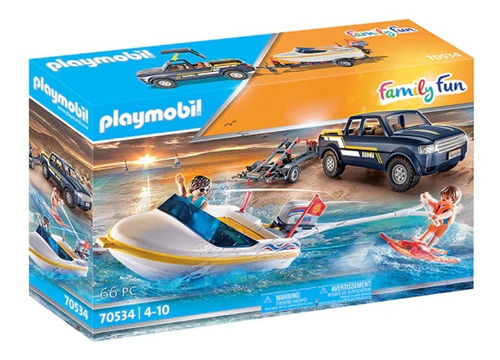 Playmobil Family Fun Camioneta Pick-up Con Lancha 70534