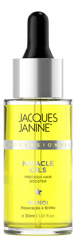 Jacques Janine Miracle Oils Monoi Óleo Capilar Reparador de Pontas Antifrizz 30ml