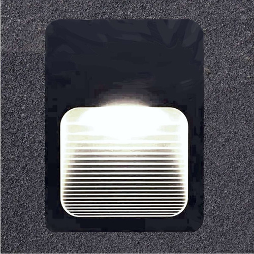 Imagem 4 de 8 de Balizador Arandela Preto Parede Externo Ip65 Led 2w 4x2