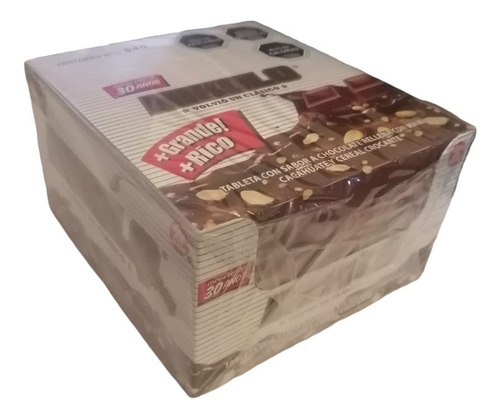 Nikolo Chocolate Maní Arcor Caja 20 Unidades 540g Total