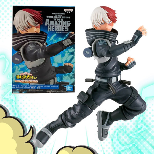 Shoto Todoroki My Hero Academia Figura Banpresto World Heroe