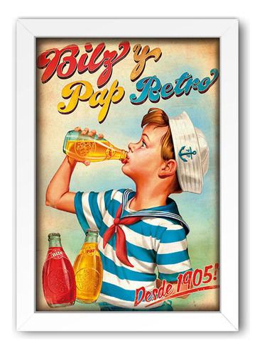 Quadro Decorativo Bebidas 30 Propaganda Retro - 20x30cm