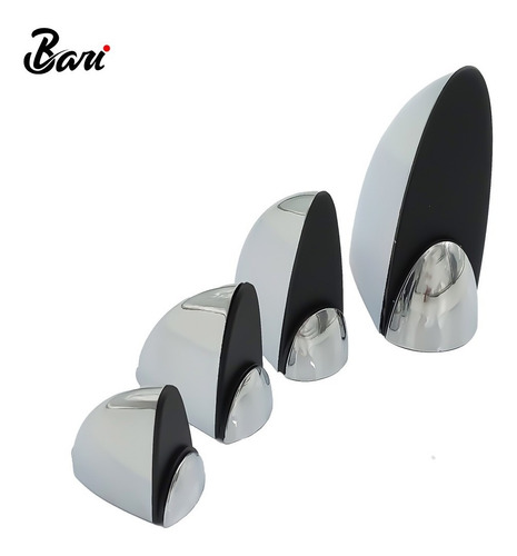 Soporte Para Repisa De Vidrio 98 Mm Cromado Marca Bari