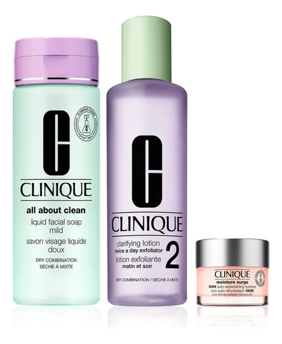 Clinique Set Rutina Sencilla 3 Pasos Piel Mixta Seca