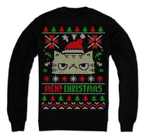 Comprar Playera Ugly Christmas Sweaters Navideño Meaw Cat Gato