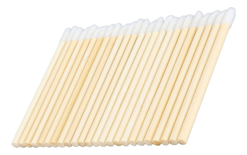 Aplicador De Lápiz Labial Desechable Con Mango De Bambú, 100
