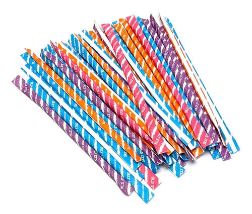 Caramelo Agridulce En Polvo Popotitos Silly Stix 78g Surtido
