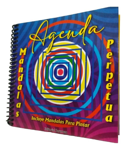 Agendas Mandalas 15 X 15 Cm, 200 Páginas, Agendas Perpetuas 