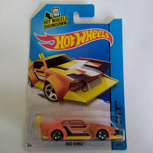 Hot Wheels Mad Manga Naranja City 30/250 Metal Car Toy