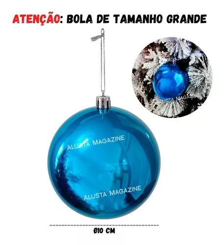 Bola de Natal Vermelha Grande Individual 10cm