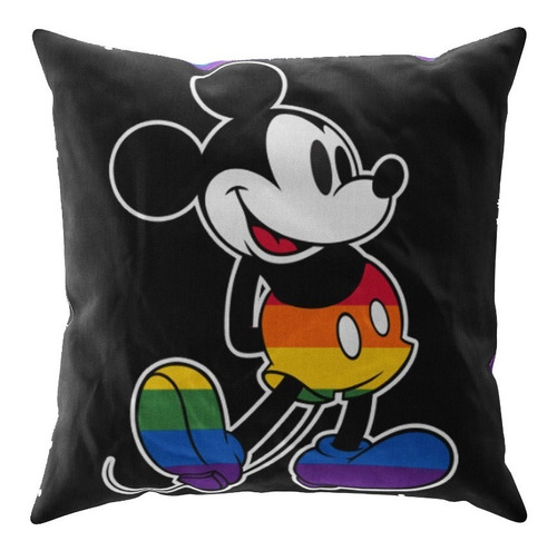 Cojín Reversible 45x45cm Mickey Rainbow Pride - Providencia Color Multicolor