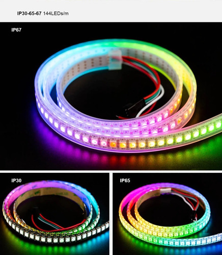 Imagen 9 de 9 de Cinta Led Rgbw 5m Ip30 Sk6812 60 Leds/m 5vdc