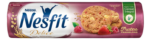 Biscoito Integral Frutas Vermelhas Nesfit Delice Pacote 140g