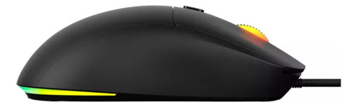 Mouse Gamer Pcyes Basaran Black Vulcan - 12400 Dpi - Rgb - 6 Cor Preto