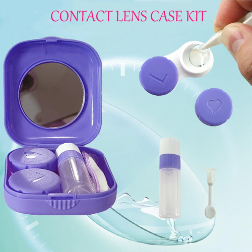 Juego De 4 Fundas Coloridas Para Lentes De Contacto Con Espe