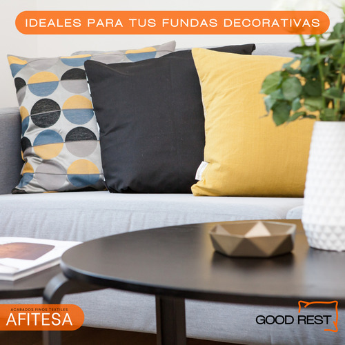 Relleno Para Cojín Good Rest Microfibra Lavable 45x45 4 Pack