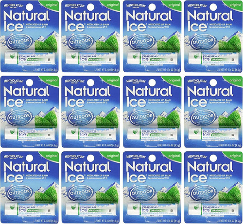 Mentholatum Protector Solar De Labios Medicado Con Hielo Nat