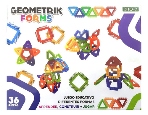 Juego Educativo Geometrik Forms 36 Piezas - Ditoys 2745