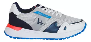 Tenis Casual Hombre Whats Up Blanco 06903523 Textil
