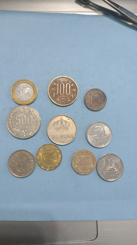 Inglaterra,dominicana,españa,chile+ Lote Monedas Usadas