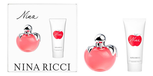 Kit Coffret Nina Ricci Nina Edt Para Mujer 100 Ml 75 Ml Edt 100 Ml