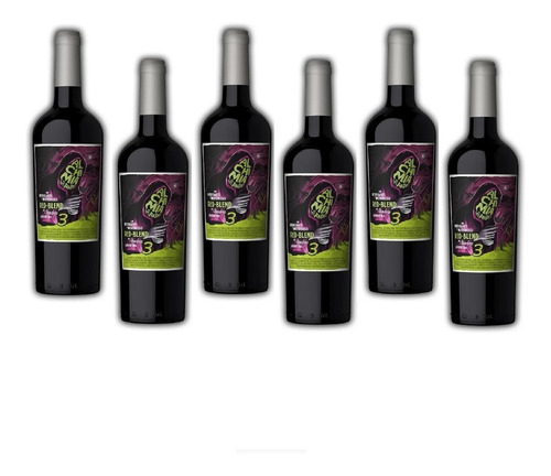 Imagen 1 de 3 de Caja X 6 Vinos - Alchimia De Los Andes Místico Red Blend 3