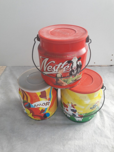 Latas Antigas Da Nestlé - Decoradas - Coleção - Vazias 