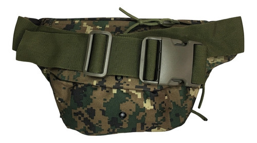 Cangurera Golden Star Camuflaje Mod. St558 Color Verde Diseño de la tela Pixel