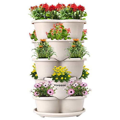 Jardinera Apilable De 5 Niveles Cultivo Vertical De Fre...