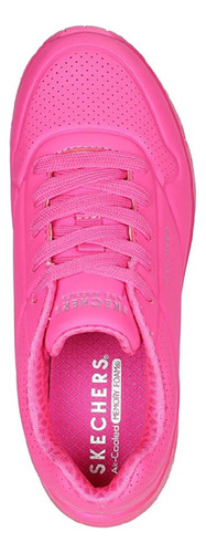 Tenis Skechers Street Uno Gen1 Neon Glow Fiusha 22/27