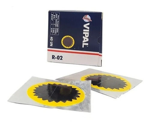 Parche Vipal Para Camara Moto Auto Redondo 5cm X 40 Uni R-02