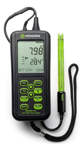 Medidor Ph Orp Temperatura Milwaukee Mw105 Max A Prueba Agua