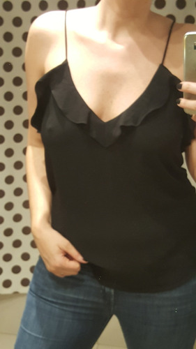 Top Con Breteles Marca Zara Nuevo