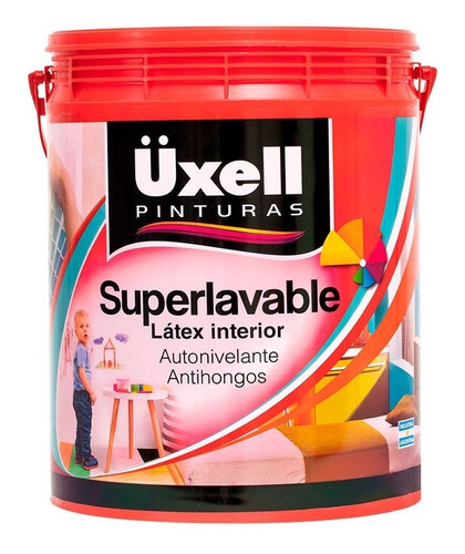 Pintura Superlavable Premium Látex Interior Uxell Blanco 20l