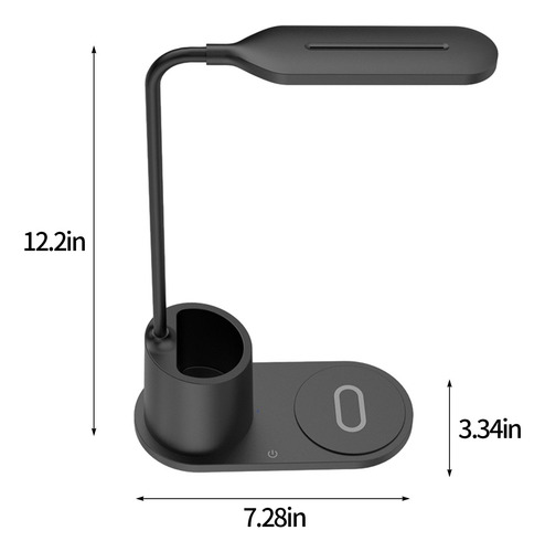 Lámpara De Escritorio Inteligente N Led De 15 W Con Carga In