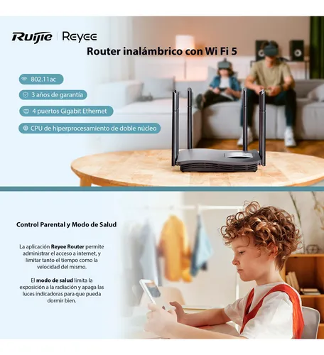 Ruter Router Modem Wifi Receptor Antena Dual Mesh 5g Ac1300