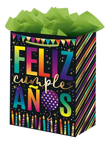 Bolsa Regalo Empaque Obsequio Fiesta Feliz Cumpleaños