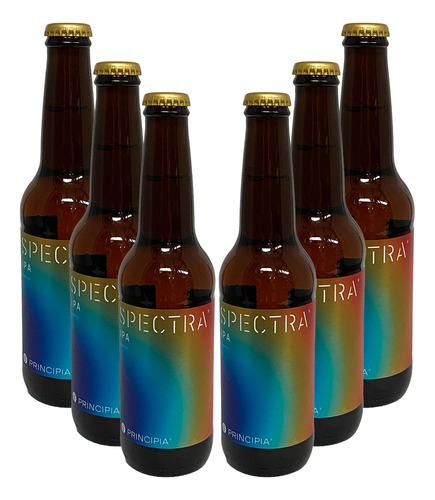 Six Pack Cerveza Artesanal Principia Spectra Ipa 355 Ml