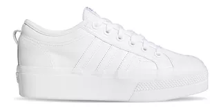 Tenis Blancos adidas Originals Nizza Plataforma Mujer