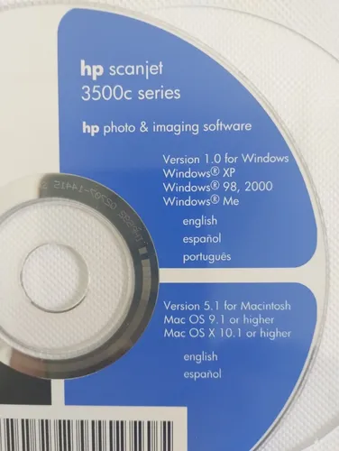 Scanner Hp Scanner 3500c, Usado, Antigo + Fonte E Cabos | MercadoLivre