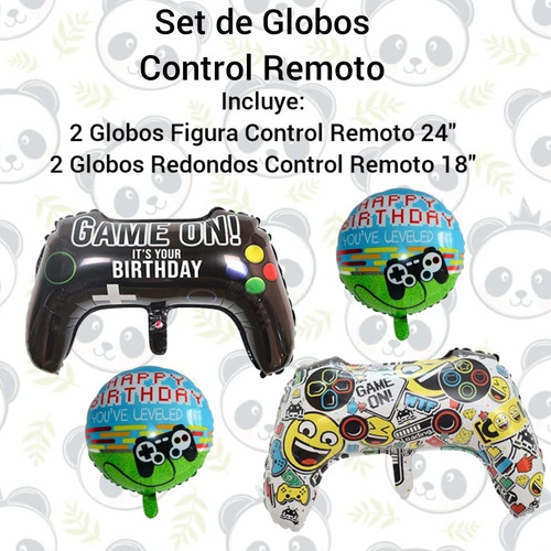 Set De Globos Control Remoto / Videojuegos / Controles 