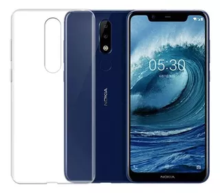 Funda Para Nokia 5.1 Plus Tpu 100% Transparente Antishock