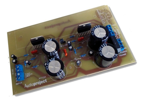 Imagen 1 de 6 de Modulo Amplificador De 100+100 Watts Puenteable A 200 Watts