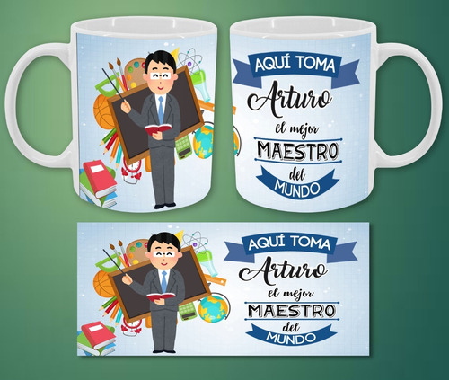 Imagen 6 de 6 de Tazas Personalizadas Dia Del Maestro