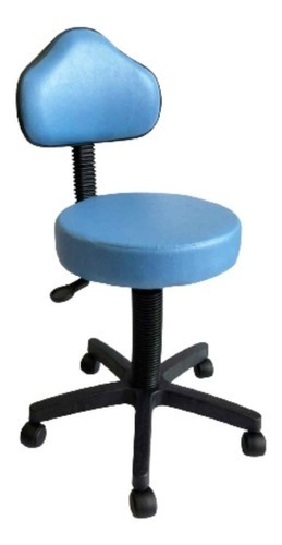 Cadeira Mocho Verona Branco Cor Azul