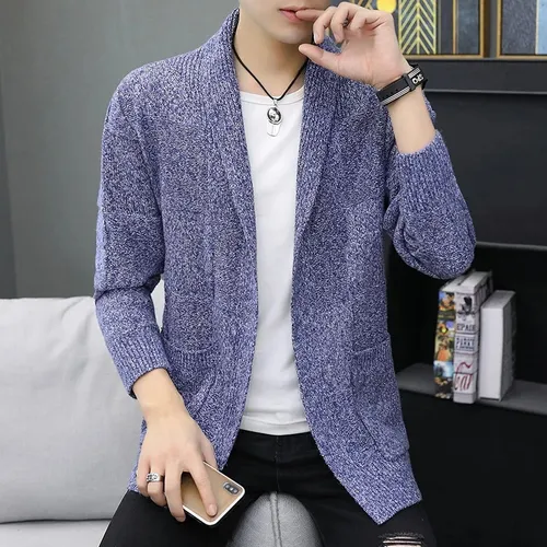 Ropa Coreana Para Hombre Casual De Color Liso Con Cuello
