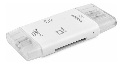 Imagen 3 de 8 de Lector De Tarjetas 3 En 1 Otg Tipo C Micro Usb Usb 2.0 Tf Sd
