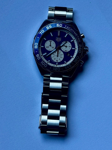 Relógio Tag Heuer F1 Red Bull Special Edition Caz1018 43mm Prateado Azul Azul (Usado)