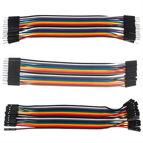 Kit De 60 Cables De 20cm Dupont, Proyectos Arduino, Diy, Etc